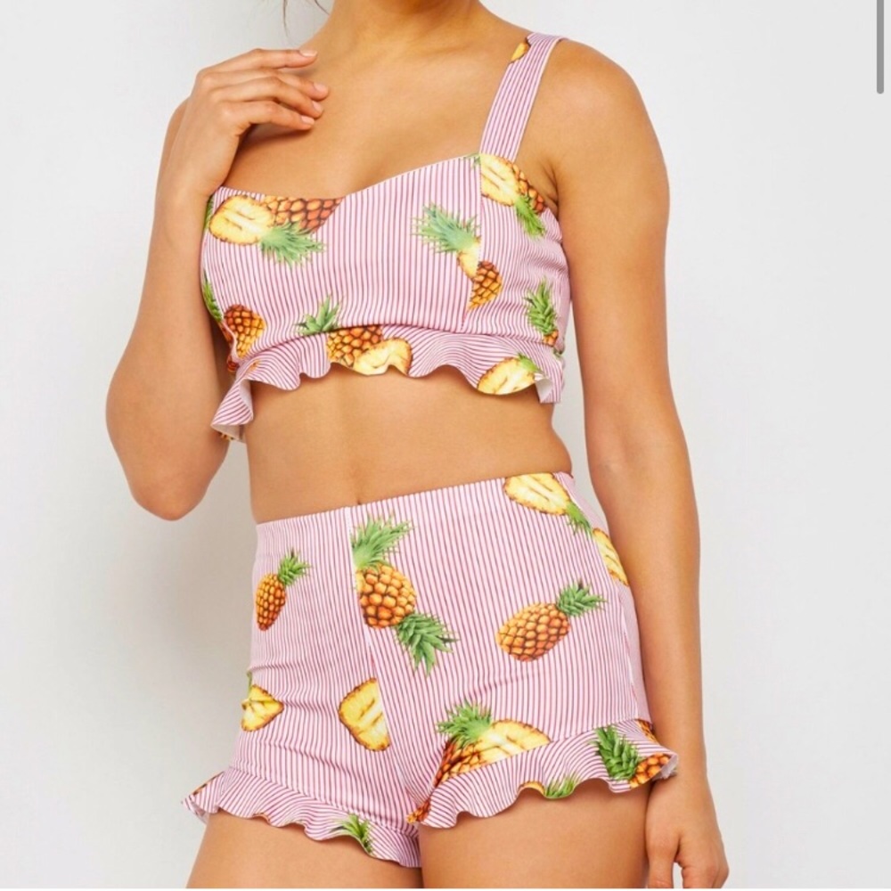 SOLD: Forever 21 Pineapple Booty Shorts